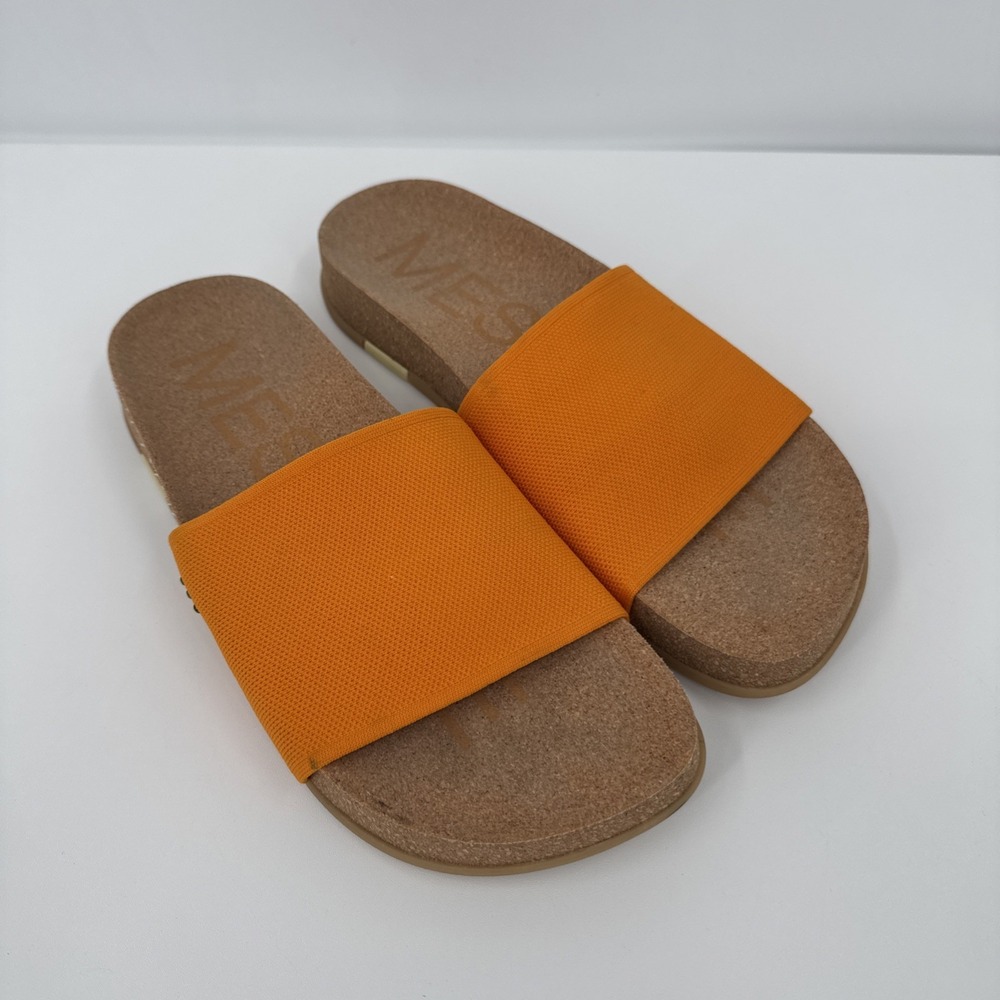 MESSAGE Shaw Slide Sandals In Orange EU 39 US 9-9.5 Recycled Minimalist Comfort